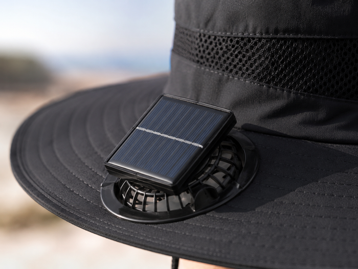 Panneau solaire intégré.